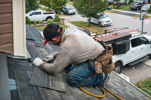 Professional Gutter Repair And Installation technician working in New Richmond, IN